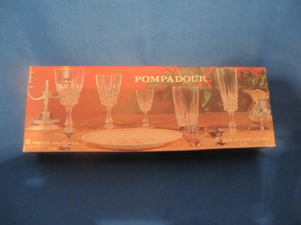 Pompadour Lead Crystal Glasses